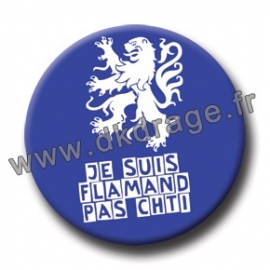 Badge Made in DK Flamand Pas Chti