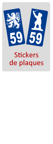 Les stickers de plaques 59, spécial Dunkerquois !