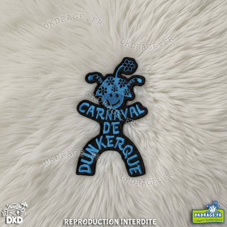 Ecusson brodé Mr Carnaval Bleu