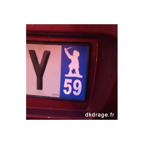 Sticker plaque 59 - Jean Bart - Auto / Moto