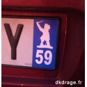 Sticker plaque 59 - Jean Bart - Auto / Moto