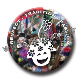 Badge / Magnet Respect Tradition Passion 38mm