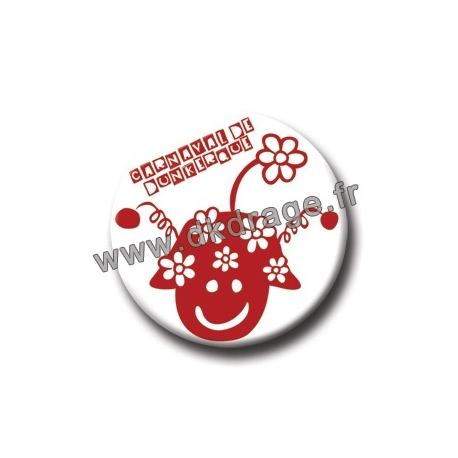 Badge / Magnet Mr Carnaval Rouge