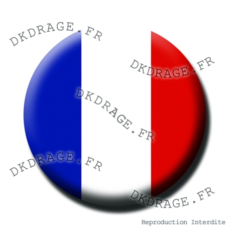 Badge Drapeau français - Collector Euro France 2016