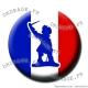 Badge Jean Bart Drapeau français - Collector Euro France 2016