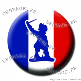 Badge / Magnet Jean Bart Drapeau français - Collector Euro France 2016