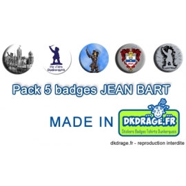 Pack 5 badges Jean Bart