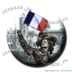 Badge Jean Bart 1er supporter Dunkerquois - Collector Euro France 2016