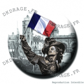 Badge / Magnet Jean Bart 1er supporter Dunkerquois