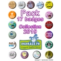 Pack 17 badges - Collection 2019