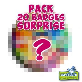 Pack 20 badges SURPRISE