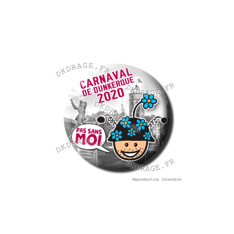 Badge De Carnaval Avec Collection De Rubans