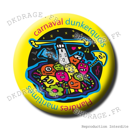 Badge / Magnet Carnaval de Dunkerque Doodle