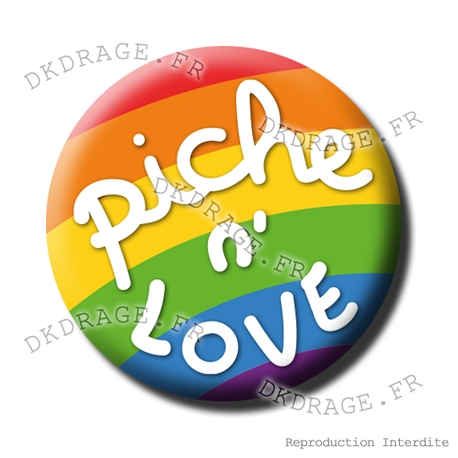 Badge / Magnet Piche and Love