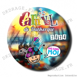 Badge / Magnet Carnaval de Dunkerque 2024 collector Mixte