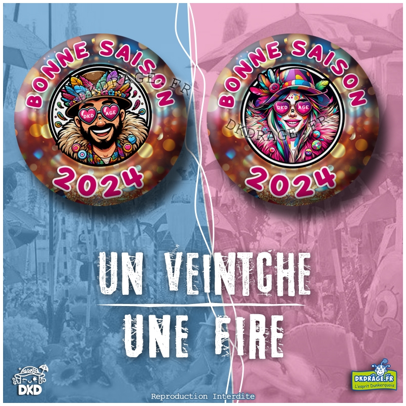 Badge Carnaval de Dunkerque 2024 collector - Mixte