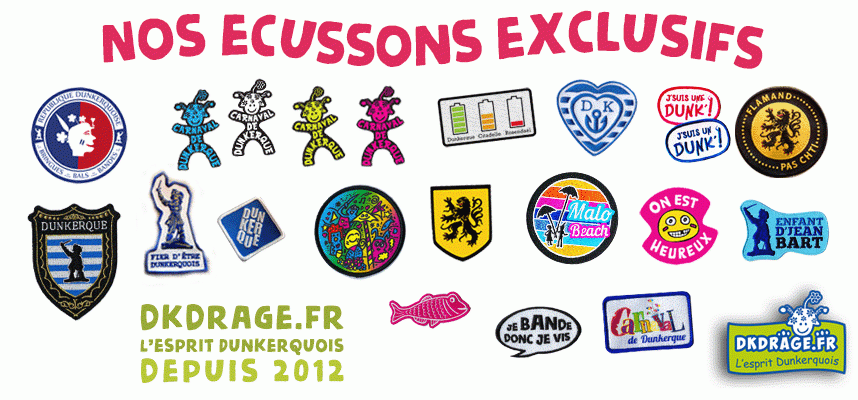 Ecussons : Eh Moudre, tu peux m'le coudre ?